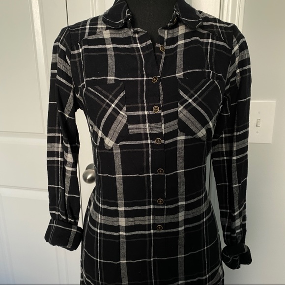 Plaid Flannel Fall Dress - Picture 4 of 7